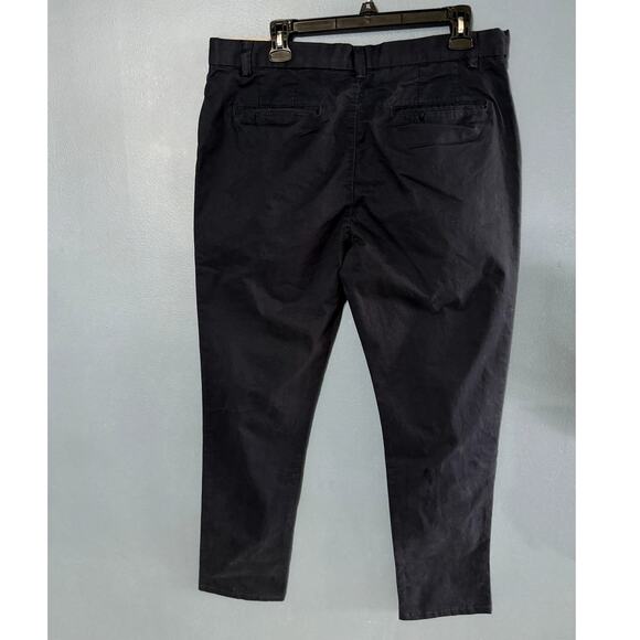 NWT PRIMARK NAVY BLUE MENS STRETCH SLIM CHINO PANTS 36" WAIST X 32" INSEAM - Picture 2 of 12